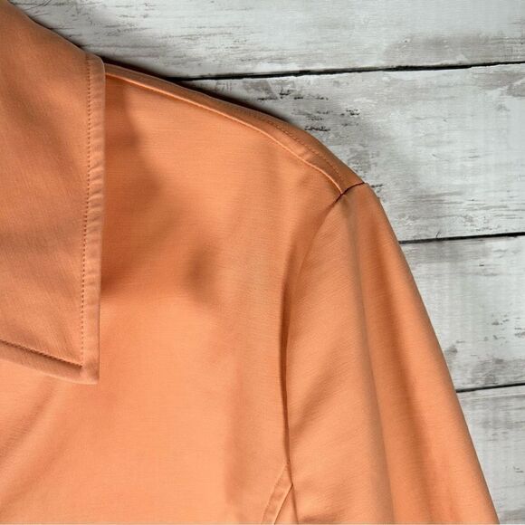 Talbots Twill Cotton Stretch Collared Salmon Unlined Jacket 14 - Picture 6 of 9
